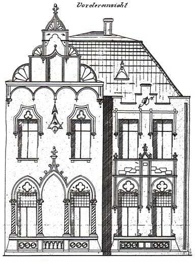 Entwurf eines Logenhauses in der Parkstraße