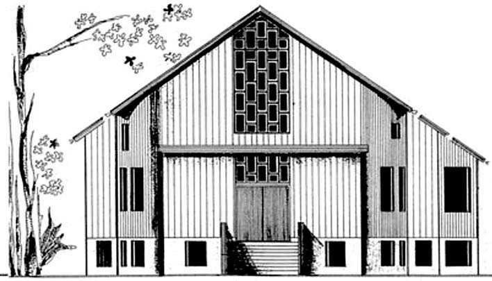 Entwurf für den Umbau des Logenhauses 1966